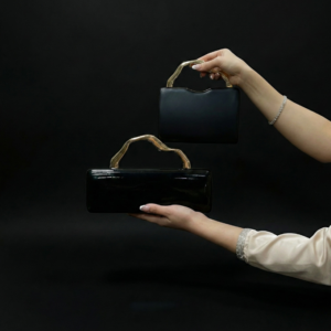 Black & Gold Sculpture Bag